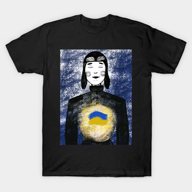 Ukraine support T-Shirt by Nastya Li